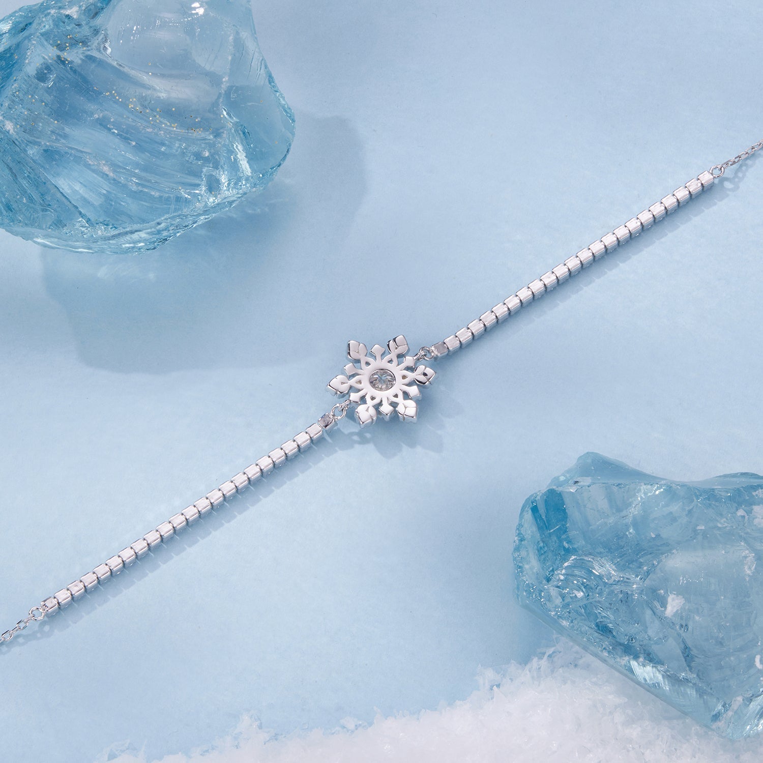 925 Sterling Silver Adjustable Bracelet with Pavé Setting CZ and White Gold Plating for Women  DestGlow