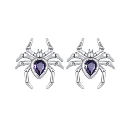 925 Sterling Silver Earrings with Pavé Setting CZ, Size 13*12mm  DestGlow