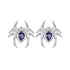 925 Sterling Silver Earrings with Pavé Setting CZ, Size 13*12mm  DestGlow