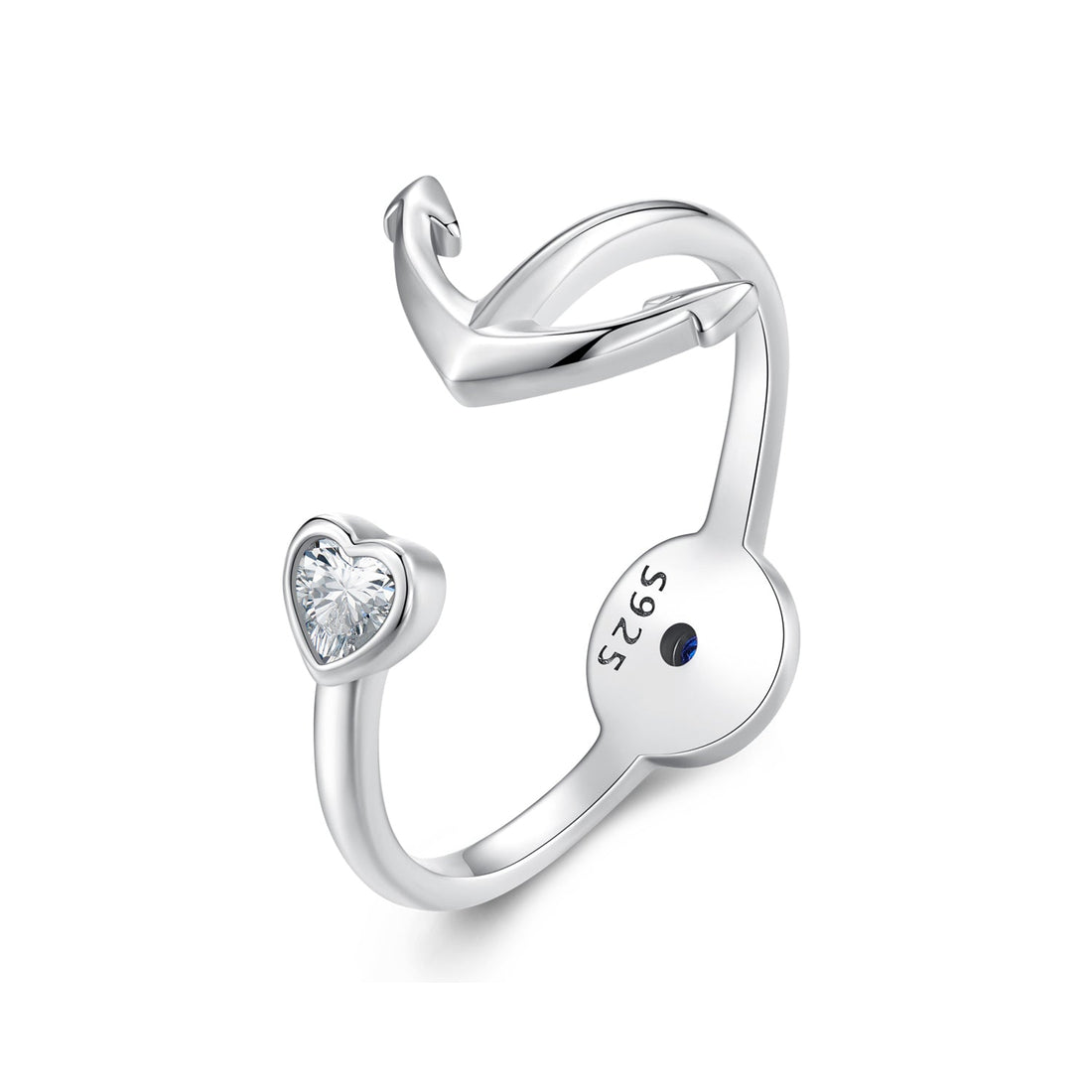 925 Sterling Silver Plated Platinum Ring with Pavé Setting for Men  DestGlow
