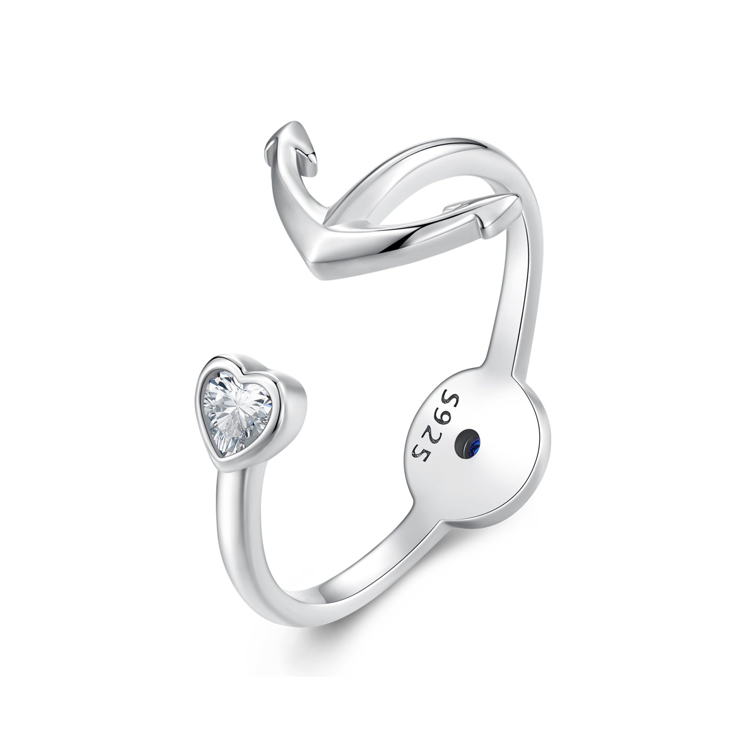 925 Sterling Silver Plated Platinum Ring with Pavé Setting for Men  DestGlow