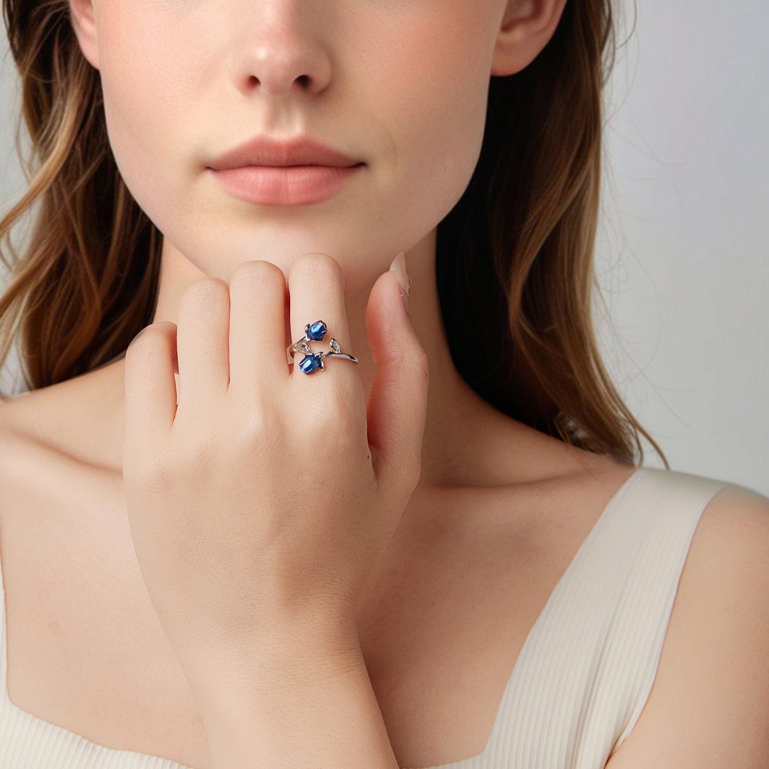 925 Sterling Silver Enamel 0.15cm Ring for Women  DestGlow