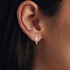 925 Sterling Silver Moissanite and Opal White Gold Plated Earrings for Women  DestGlow
