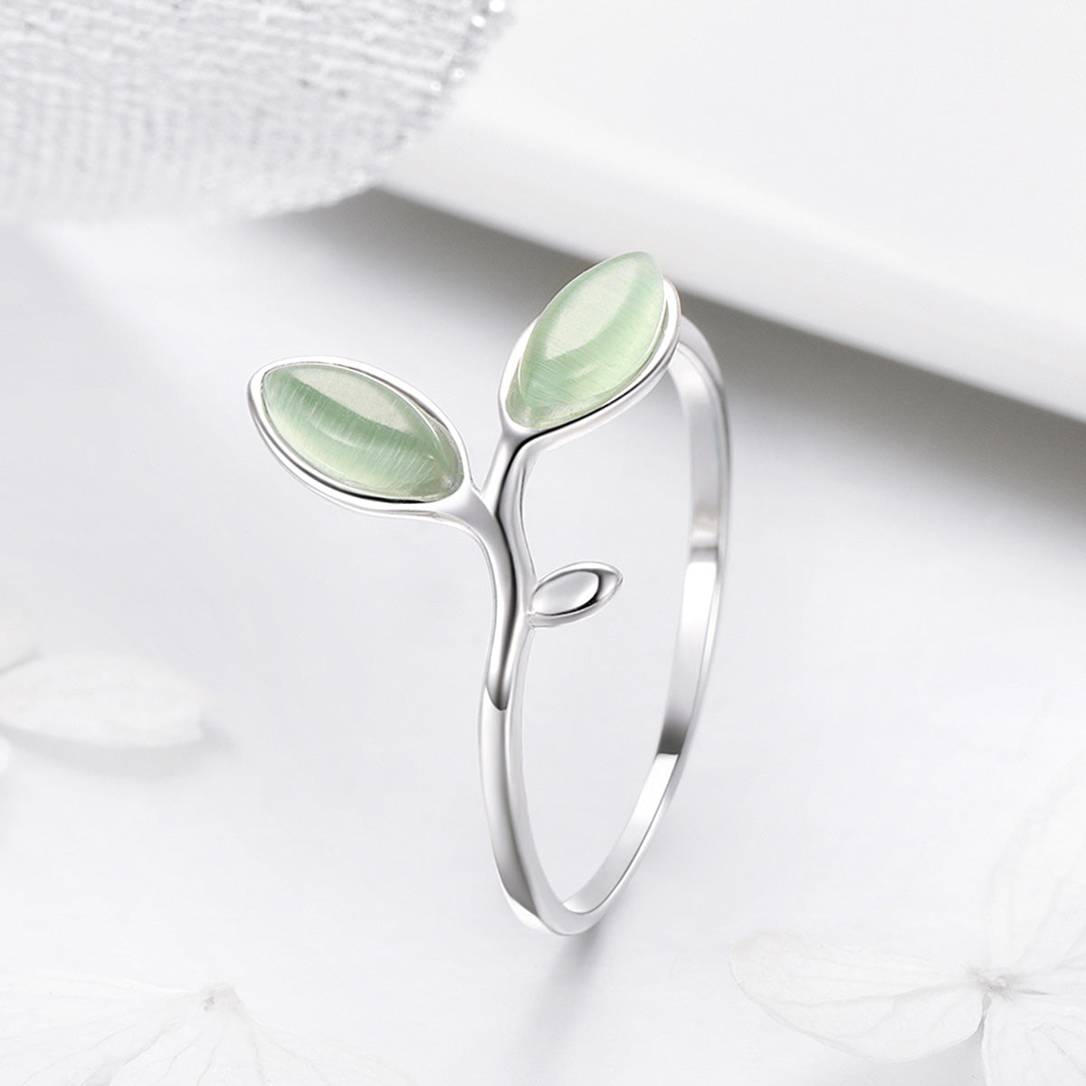 925 Sterling Silver Ring for Women - 0.1cm Width, 1.3cm Height  DestGlow