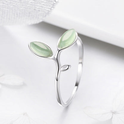 925 Sterling Silver Ring for Women - 0.1cm Width, 1.3cm Height  DestGlow