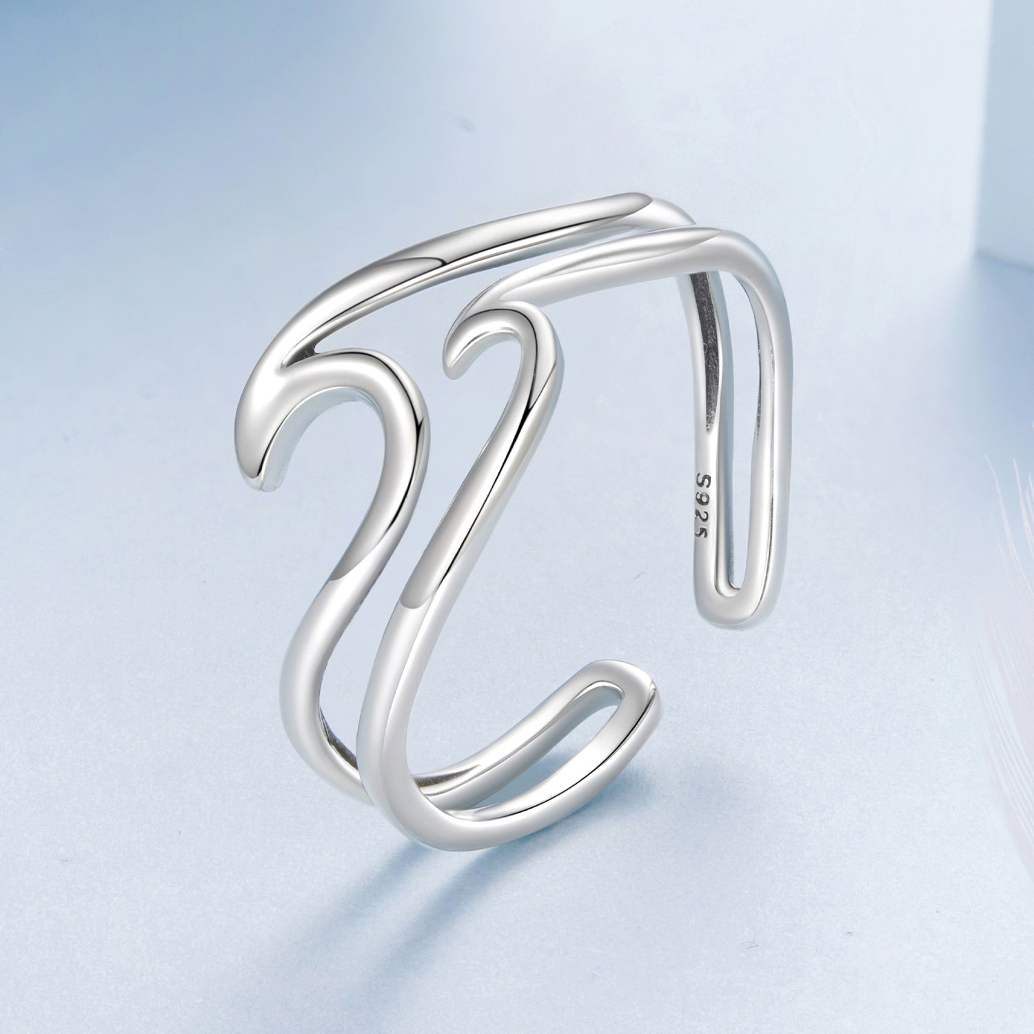 925 Sterling Silver Oxidized Ring for Men - Width 0.3-1.1cm  DestGlow