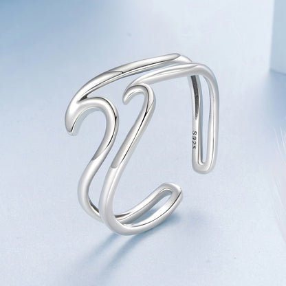 925 Sterling Silver Oxidized Ring for Men - Width 0.3-1.1cm  DestGlow