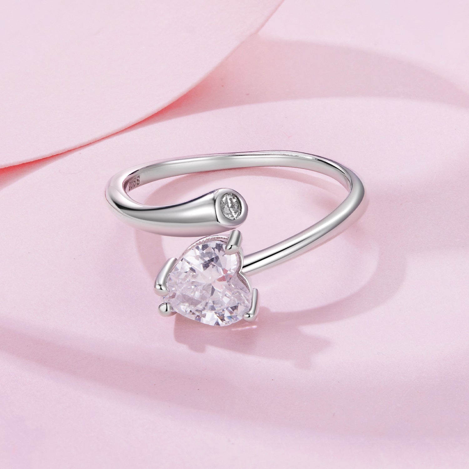 925 Sterling Silver Ring with Pavé Setting CZ, 0.6 cm Width, Style E for Women  DestGlow