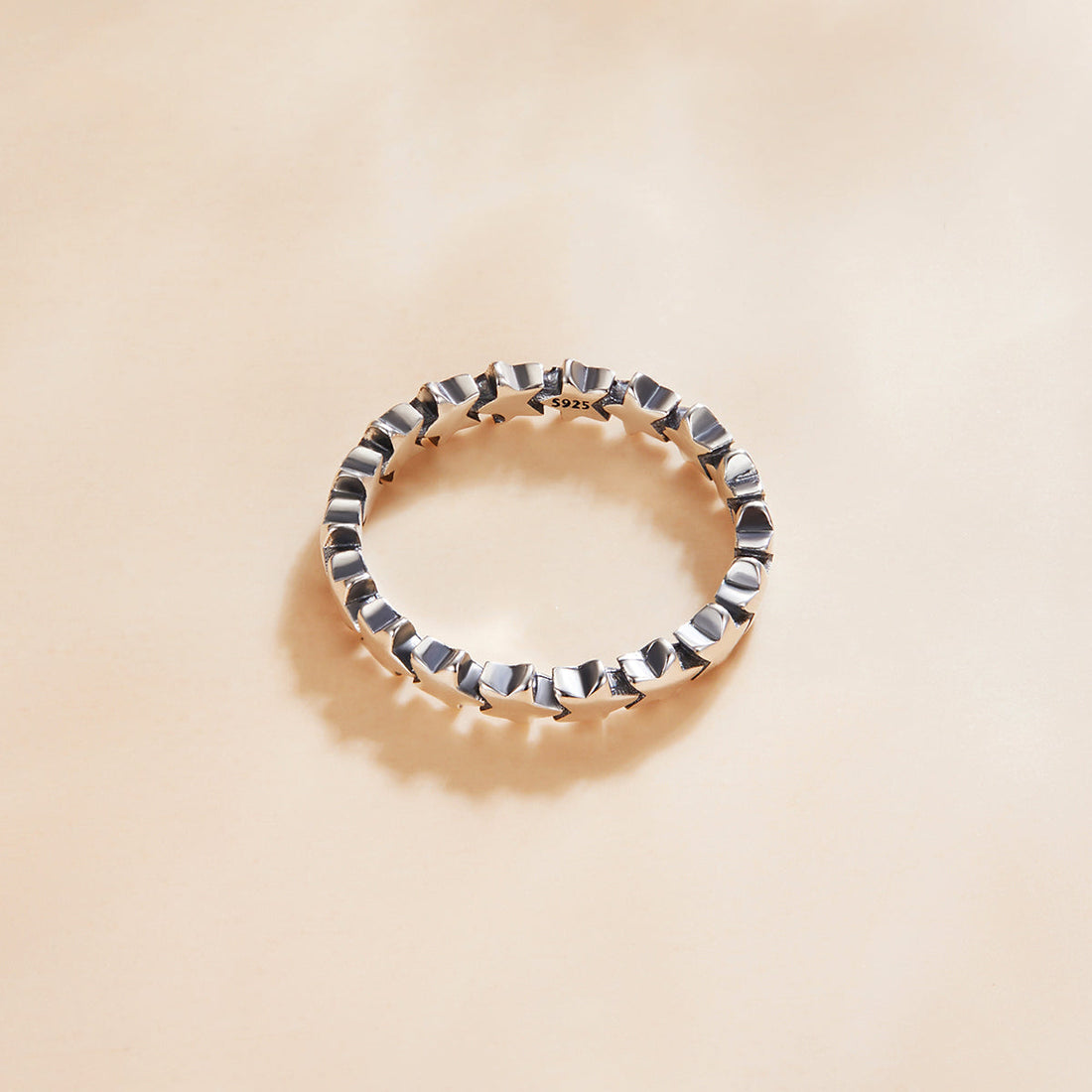 925 Sterling Silver Oxidized Ring Size 5.0 for Women  DestGlow