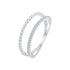 925 Sterling Silver Ring 6.0 Size with Pavé Setting CZ  DestGlow