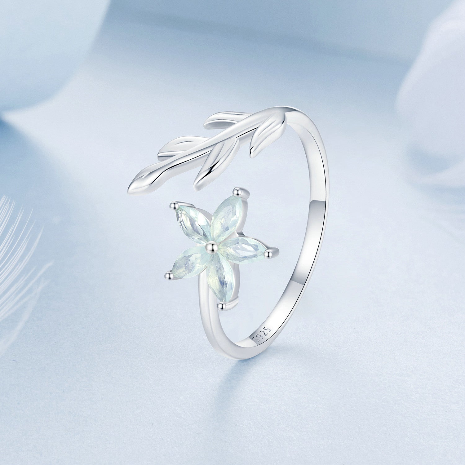 925 Sterling Silver &amp; Opal Ring for Women  DestGlow