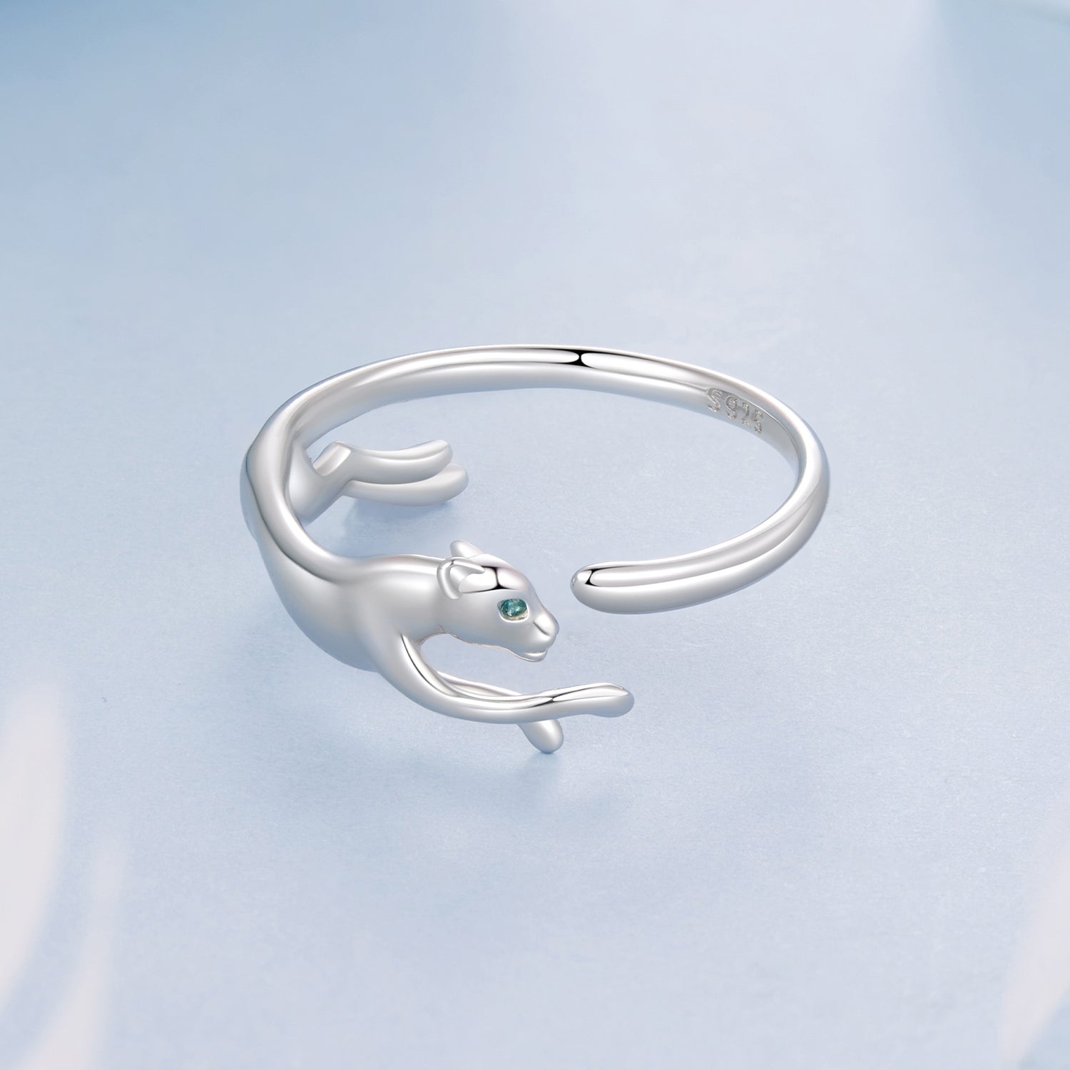 925 Sterling Silver Ring with Pavé Setting CZ in White Gold Plating  DestGlow