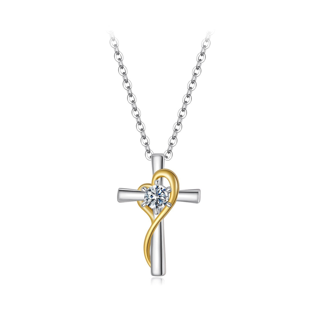 925 Sterling Silver 0.20 Carat Moissanite Necklace for Women  DestGlow