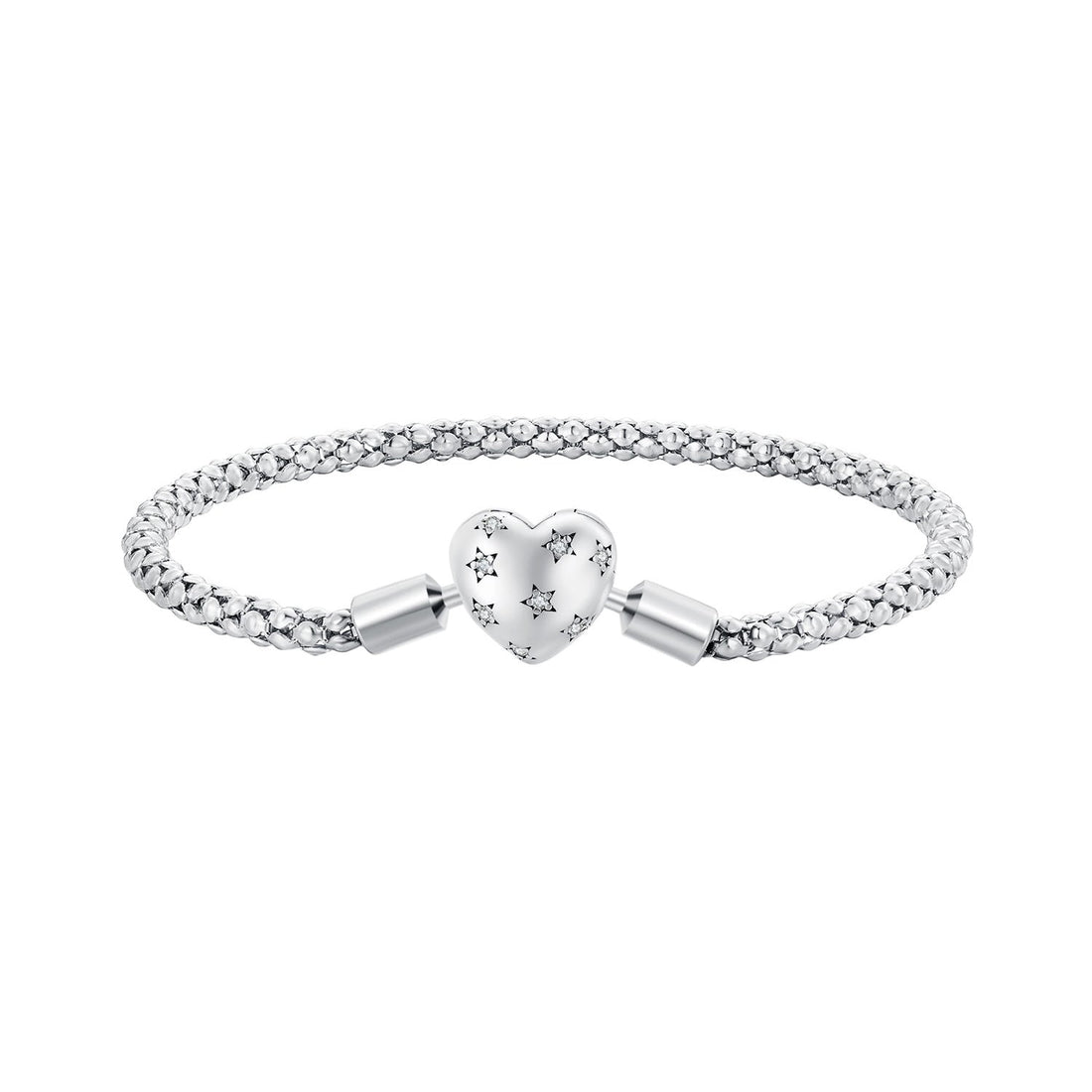 925 Sterling Silver Oxidized Silver Bracelets 17.0 Size with CZ for Women  DestGlow