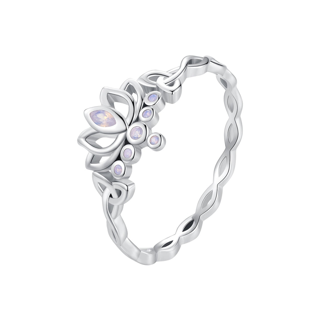 925 Sterling Silver Opal Nanometer Stone Ring Size 6.0 for Women  DestGlow