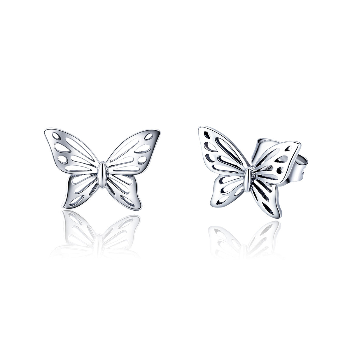 925 Sterling Silver Earrings in Oxidized Finish; 1.0*1.4cm Size for Women  DestGlow