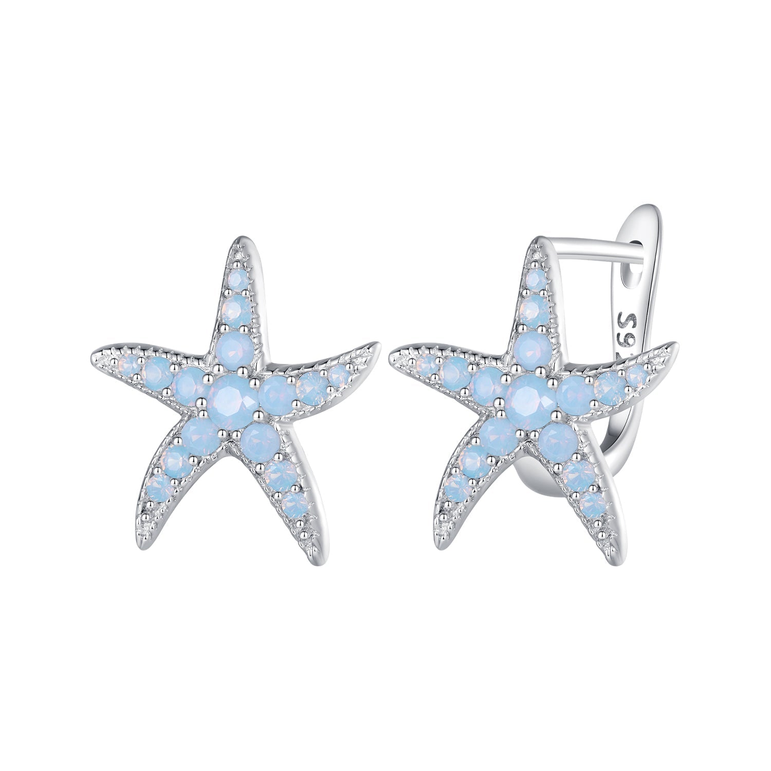 925 Sterling Silver Opal Earrings 15x13mm for Women  DestGlow