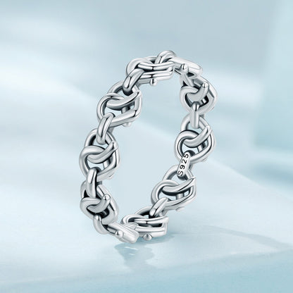 925 Sterling Silver Oxidized Ring - Size 6 for Women  DestGlow