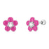 S925 Sterling Silver CZ Pavé Enamel Oxidized Earrings  DestGlow