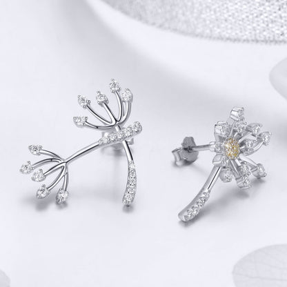 925 Sterling Silver Jewelry Set with Pavé Setting CZ, 2.0*1.4cm  DestGlow