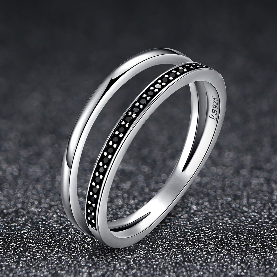 925 Sterling Silver 0.6CM Width Ring Size 6 for Women  DestGlow