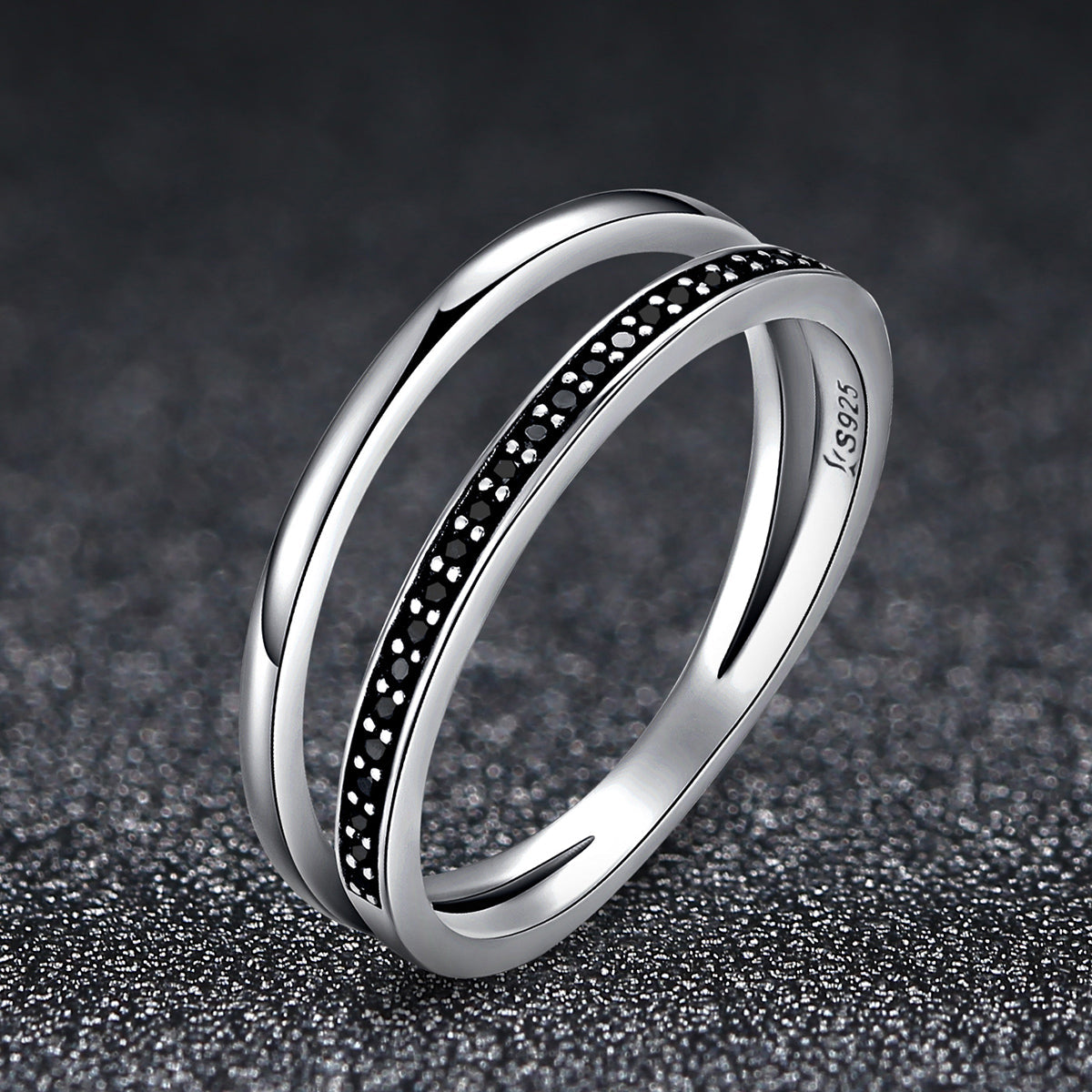 925 Sterling Silver 0.6CM Width Ring Size 6 for Women  DestGlow