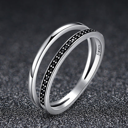 925 Sterling Silver 0.6CM Width Ring Size 6 for Women  DestGlow