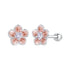 925 Sterling Silver Earrings with White Gold Plating and Pavé Setting CZ  DestGlow