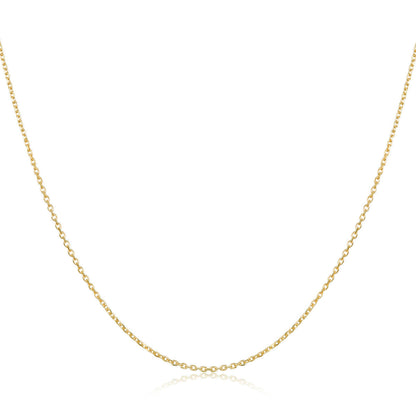 925 Sterling Silver Gold Plated 40cm Necklace for Women