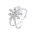 925 Sterling Silver Platinum Plated Pavé Set CZ Ring for Women  DestGlow
