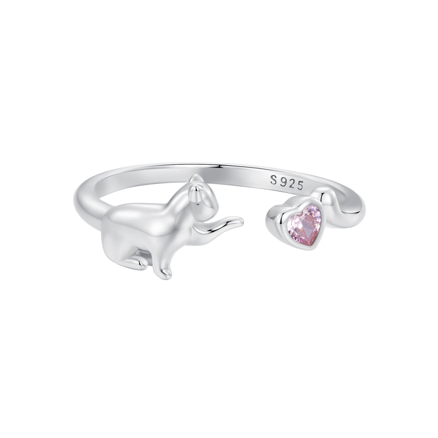 925 Sterling Silver Pavé Setting CZ White Gold Plated Ring for Women  DestGlow