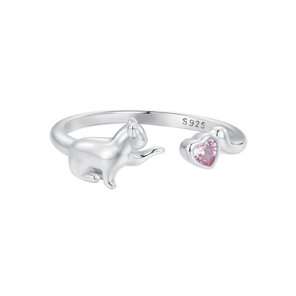 925 Sterling Silver Pavé Setting CZ White Gold Plated Ring for Women  DestGlow