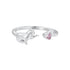 925 Sterling Silver Pavé Setting CZ White Gold Plated Ring for Women  DestGlow