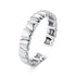 925 Sterling Silver Oxidized Silver Ring Women 0.42cm Width  DestGlow