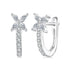 925 Sterling Silver White Gold Plated CZ Earrings for Women  DestGlow