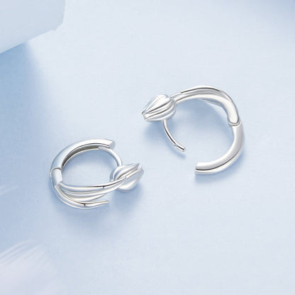 925 Sterling Silver White Gold Plated Earrings for Women  DestGlow