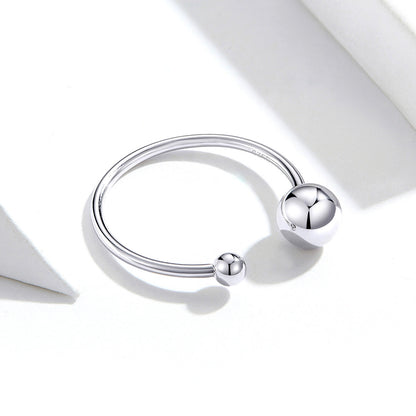 S925 Sterling Silver Plated Platinum Ring  DestGlow