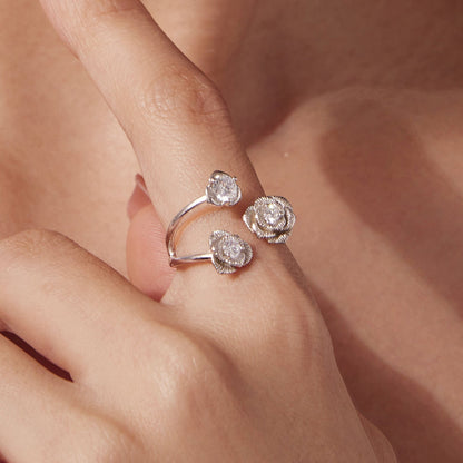 925 Sterling Silver 0.8cm Pavé Setting CZ Ring  DestGlow