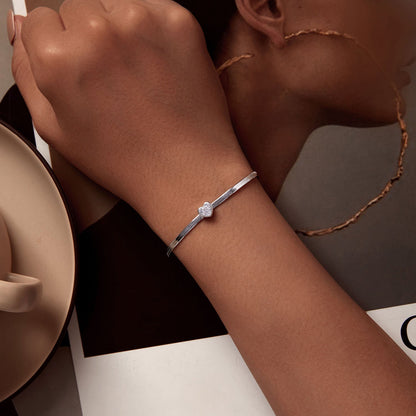 925 Sterling Silver Pavé CZ Bracelet for Women  DestGlow