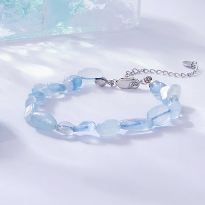 925 Sterling Silver Crystal Bracelet 15+6cm for Women  DestGlow
