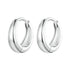 925 Sterling Silver 12*3mm Platinum Plated Earrings  DestGlow