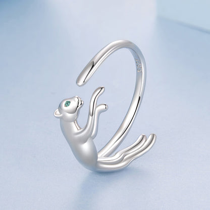 925 Sterling Silver Ring with Pavé Setting CZ in White Gold Plating  DestGlow