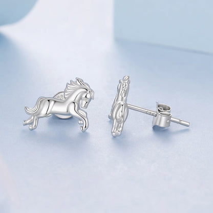925 Sterling Silver Earrings 0.9*1.3cm with White Gold Plating for Women  DestGlow