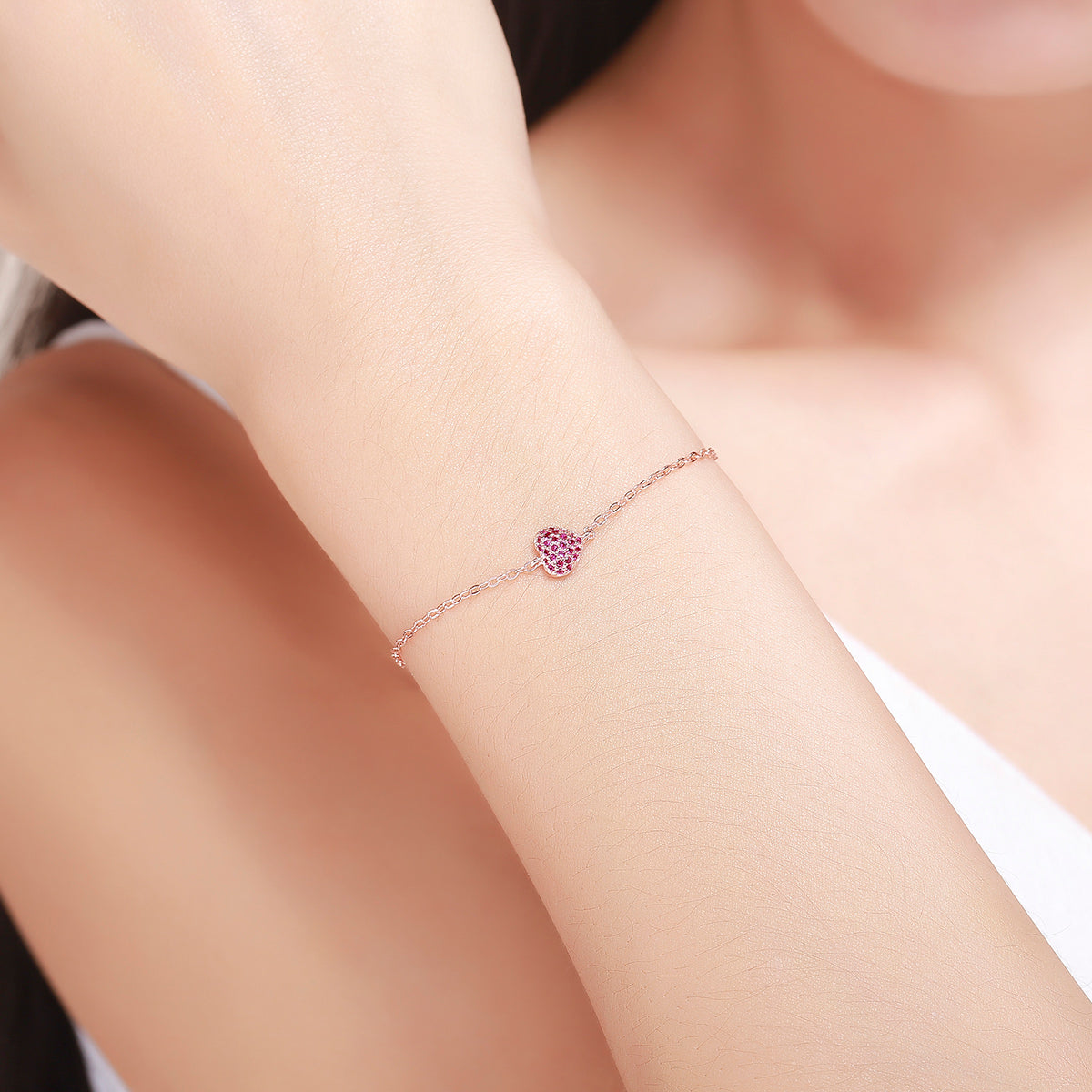 925 Sterling Silver 22cm Bracelet for Women  DestGlow