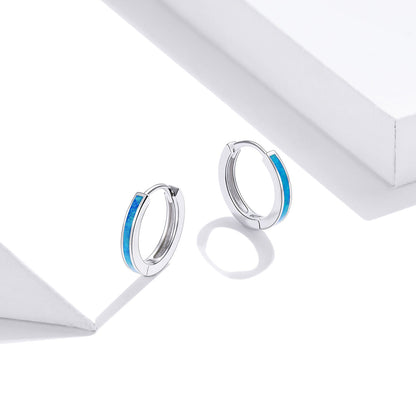 925 Sterling Silver + Platinum Translucent Opal Earrings for Women  DestGlow
