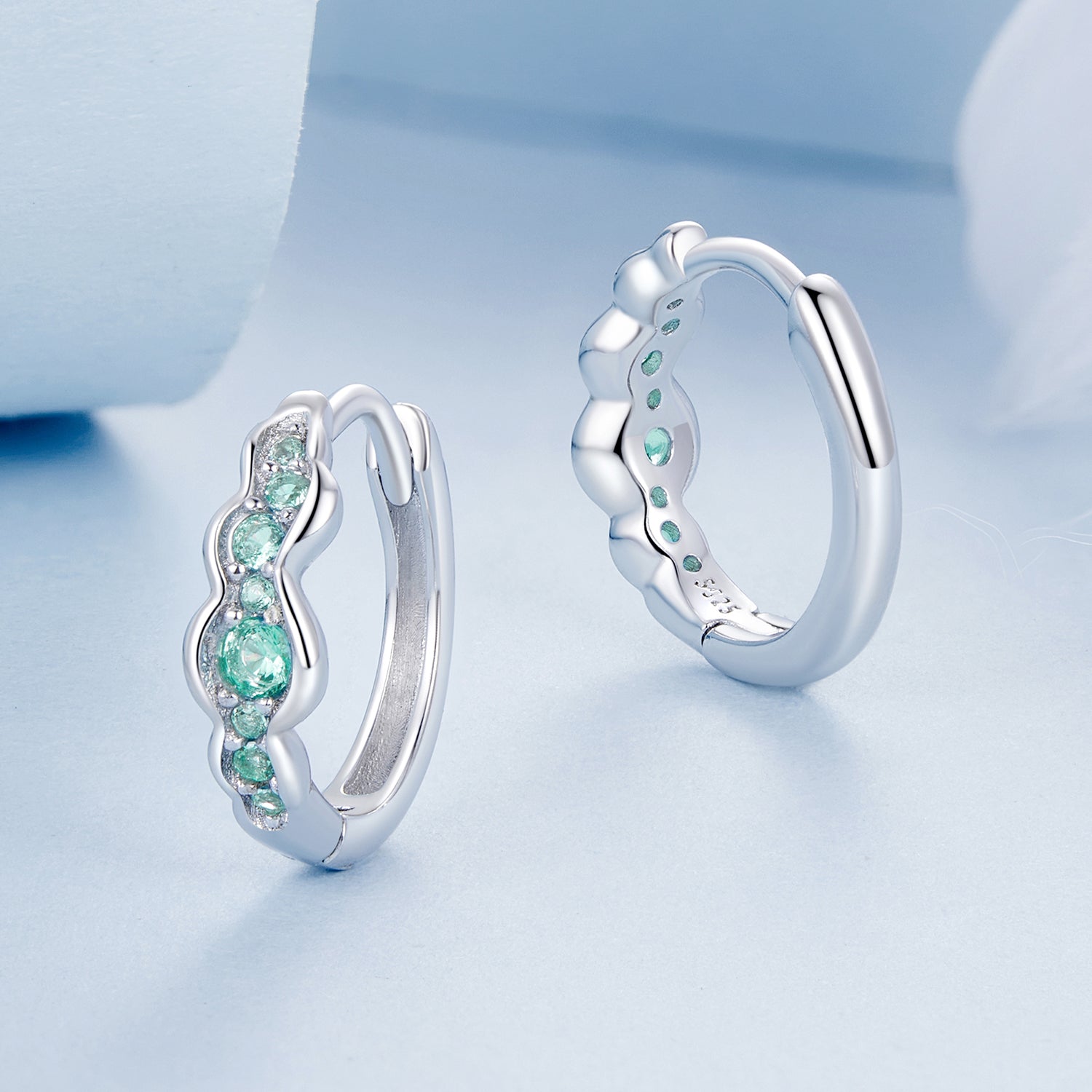 925 Sterling Silver Pave Setting CZ Earrings for Women  DestGlow