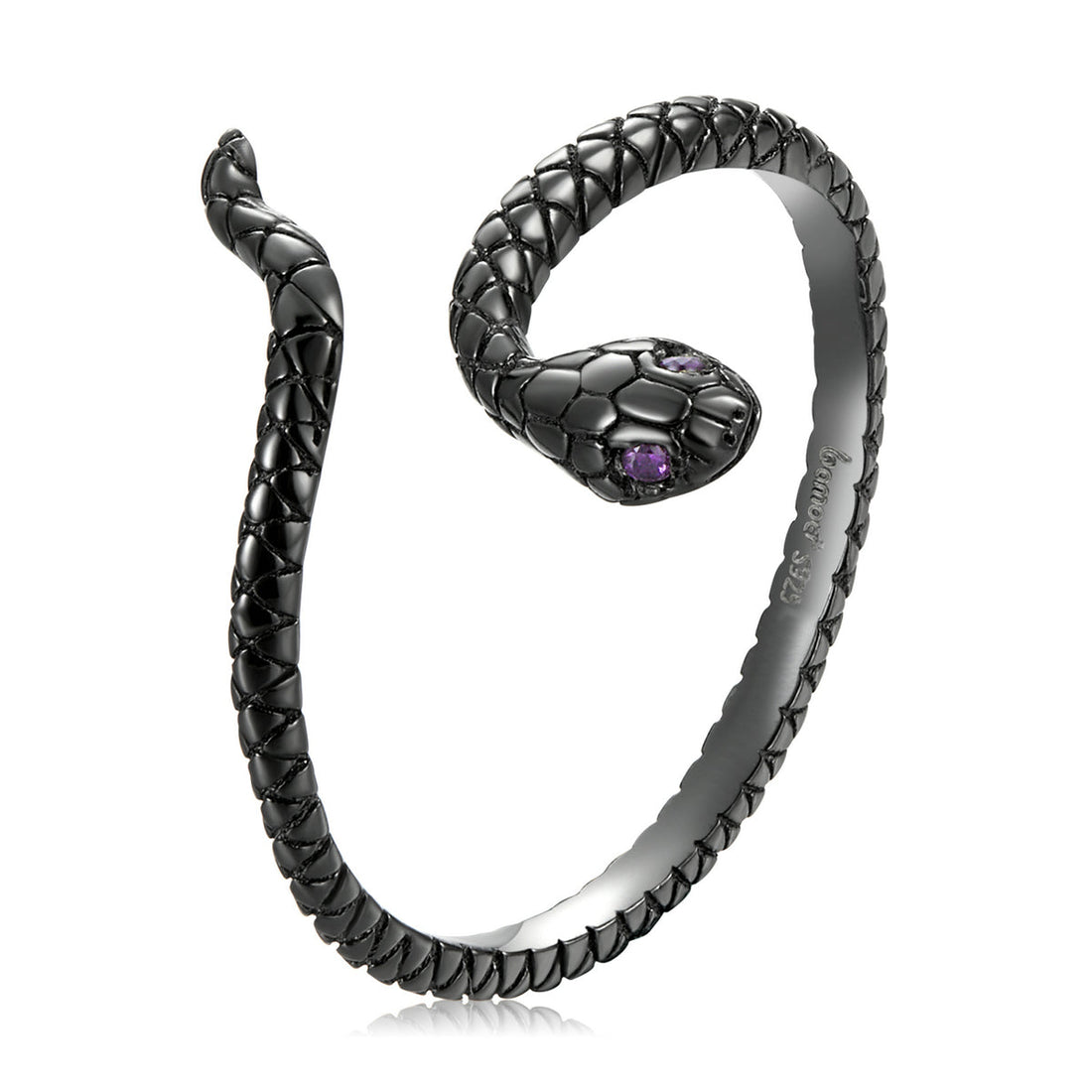 S925 Sterling Silver Black Gold Plated Pavé Setting CZ Ring  DestGlow