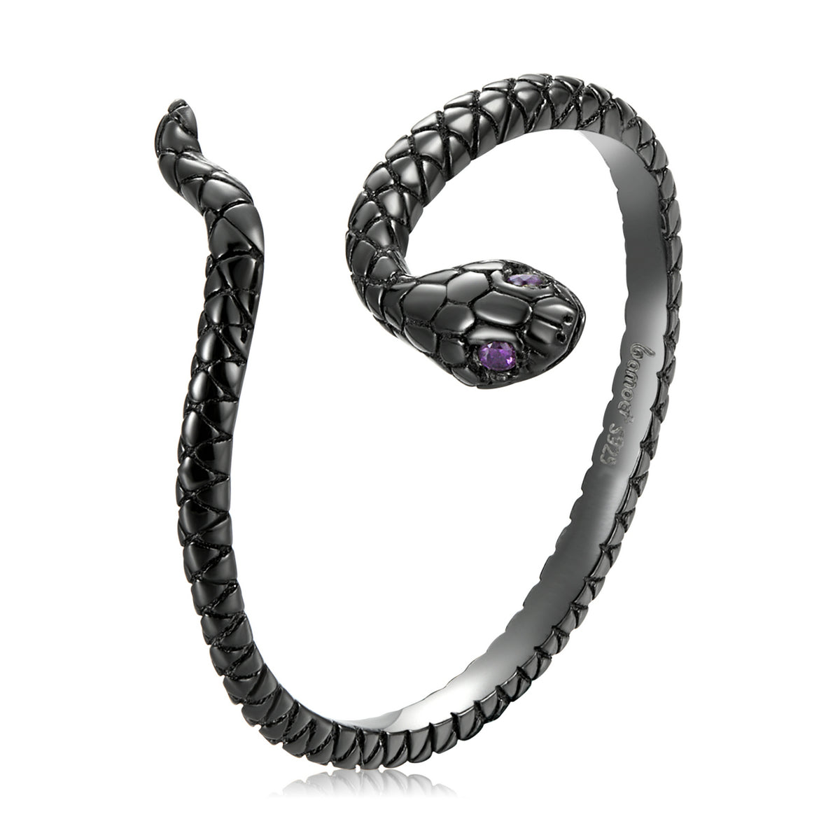 S925 Sterling Silver Black Gold Plated Pavé Setting CZ Ring  DestGlow