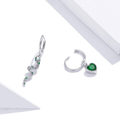 925 Sterling Silver Earrings with Pavé Setting CZ and Plated Platinum  DestGlow