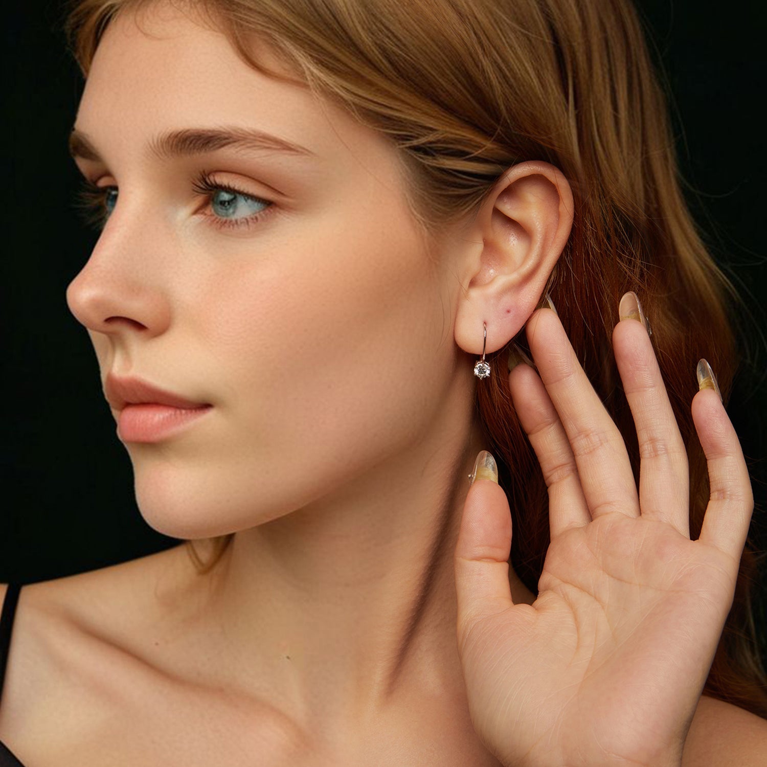 925 Sterling Silver 0.5 Carat Moissanite Earrings for Women  DestGlow